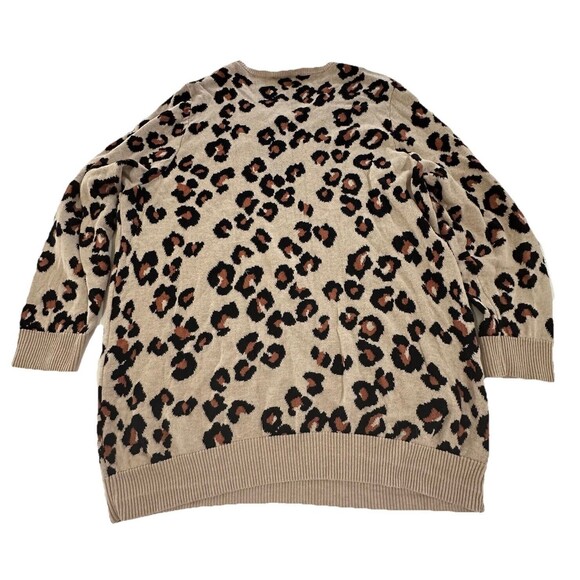 MOTHERHOOD Maternity Women's Size 2X Leopard Animal Print Pullover Sweater Soft - Picture 9 of 10